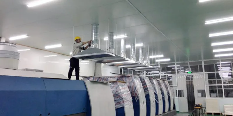 Lắp đặt hệ thống hút khí cho dây chuyền mạ